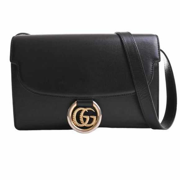 Gucci Bags Gucci Gg Marmont Leather Shoulder Bag 589474 Black